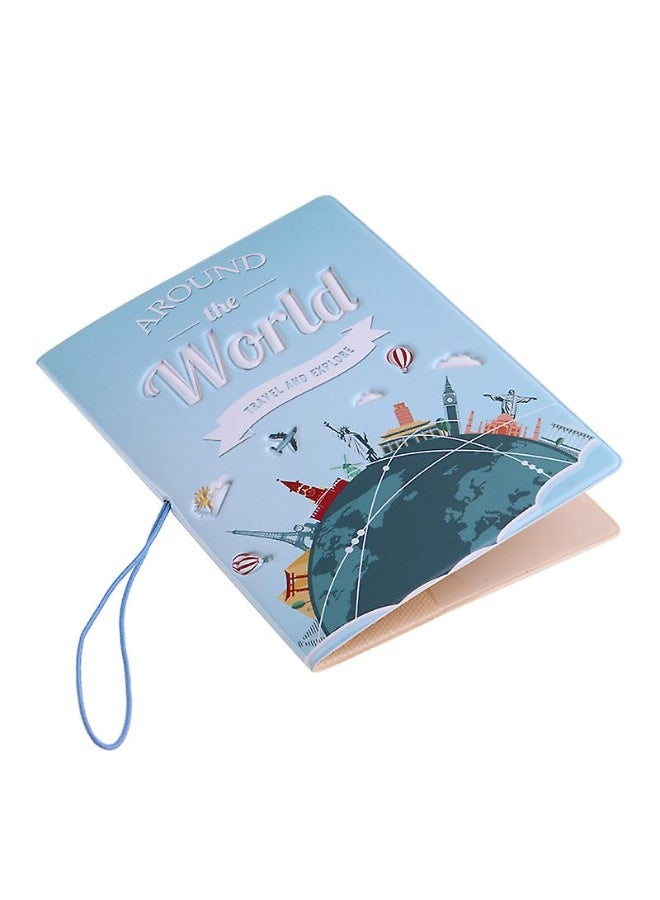 AROUND حافظة جواز سفر من PVC متينة | محفظة سفر فائقة النحافة مع فتحات بطاقات وجيب للإيصالات - Image 5